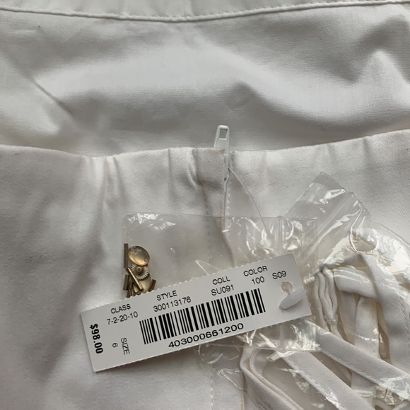 NWT 🤍🤎White House Black Market WHBM Floral Sequin Embellished Bustier Crop Top - Picture 8 of 16